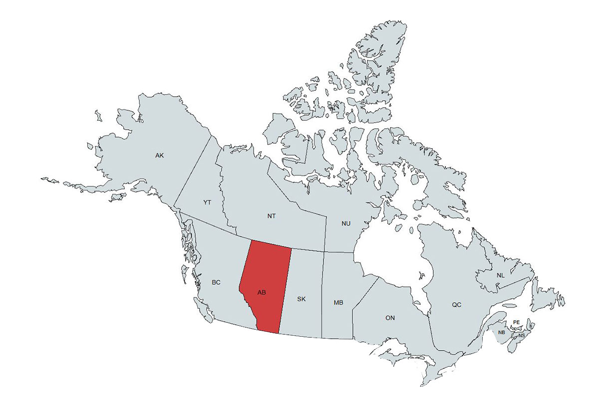 emu Alberta Representatives Map