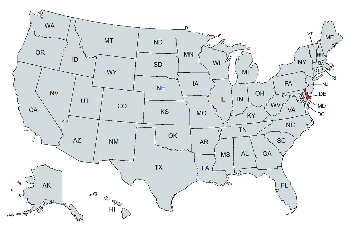 emu Delaware Representatives Map