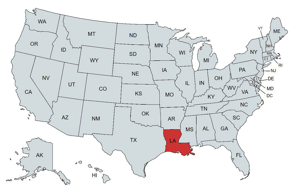 emu Louisiana Representatives Map