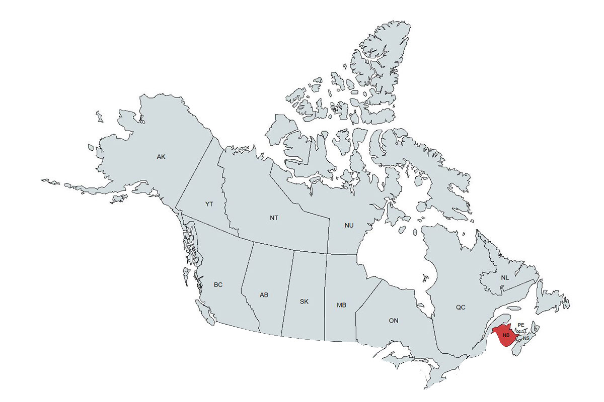 emu New Brunswick Representatives Map