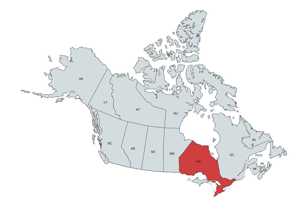 emu Ontario Representatives Map