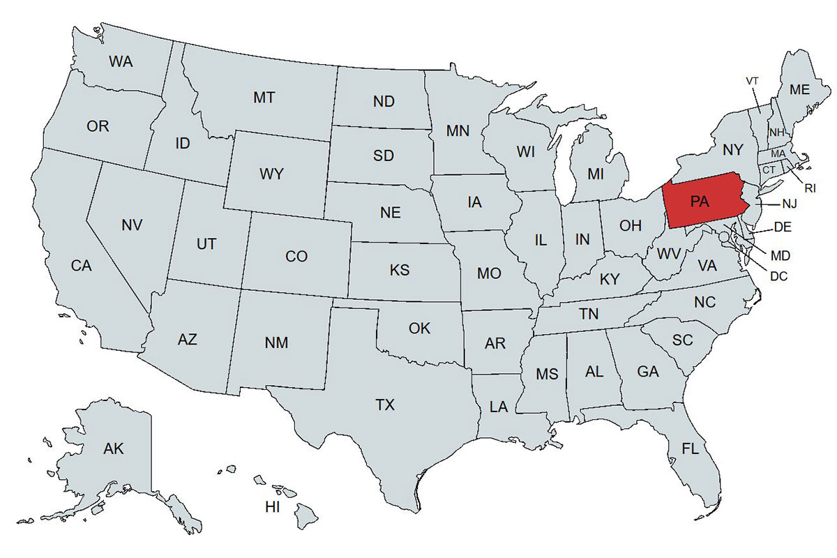 emu Pennsylvania Representatives Map