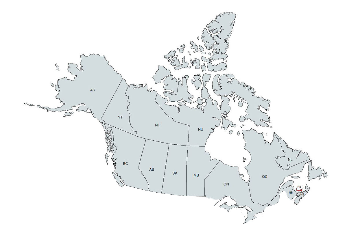 emu Prince Edward Island Representatives Map