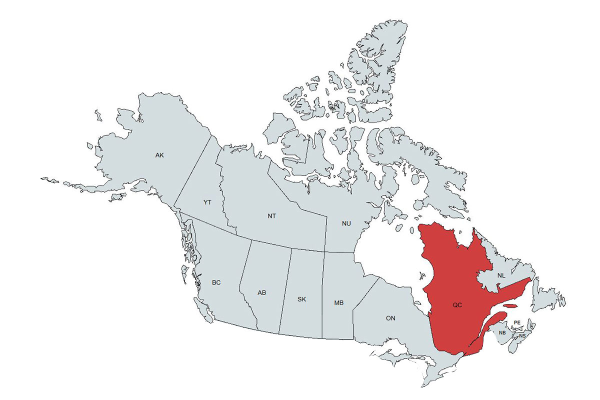 emu Quebec Representatives Map