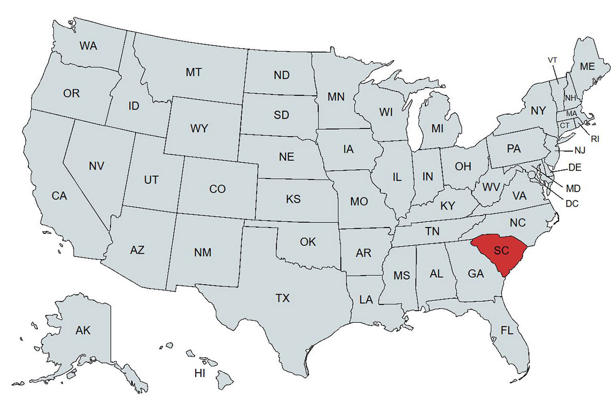 emu South Carolina Representatives Map